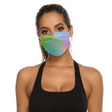 Rainbow Grid Reusable Mask