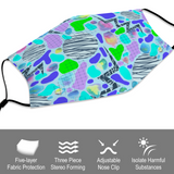 Electric Party Blues Reusable Mask