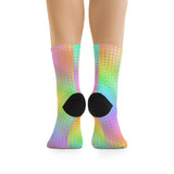 Rainbow Grid Socks