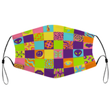Disco Squares Reusable Mask