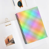 Rainbow Grid Spiral Notebook - Ruled Line