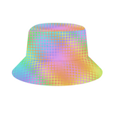Rainbow Grid Bucket Hat