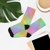 Rainbow Grid Socks
