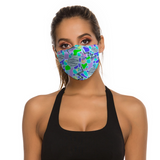 Electric Party Blues Reusable Mask