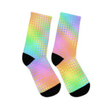 Rainbow Grid Socks