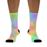 Rainbow Grid Socks
