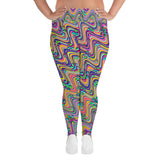 Wavy Daisy Plus Size Leggings