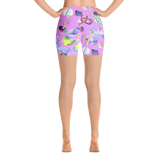 Bubblegum Garden Yoga Shorts