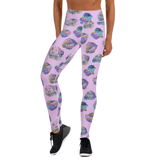 Pastel Crystal Cluster Yoga Leggings