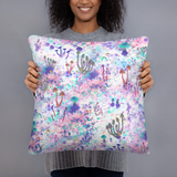 Fairy Fungus Square Pillow