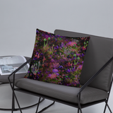 Sunset Shrooms Square Pillow