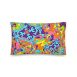 Groovy Shrooms Throw Pillow