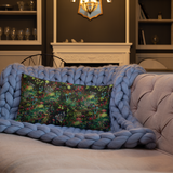 Midnight Mushrooms Rectangular Pillow
