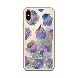Crystal Cluster Liquid Glitter Phone Case