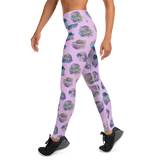 Pastel Crystal Cluster Yoga Leggings