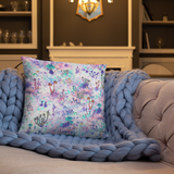 Fairy Fungus Square Pillow