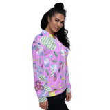 Bubblegum Garden Bomber Jacket