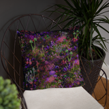 Sunset Shrooms Square Pillow