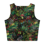 Midnight Mushrooms Crop Top