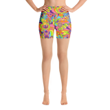 Groovy Shrooms Yoga Shorts