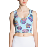 Blue Crystal Cluster Crop Top