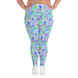 Electric Party Blues Plus Size Leggings
