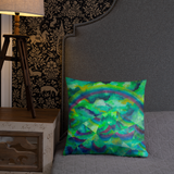 Mirrored Mountain Pillow