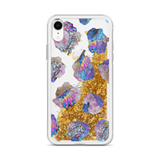 Crystal Cluster Liquid Glitter Phone Case