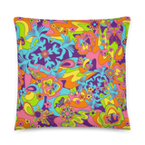Groovy Shrooms Throw Pillow