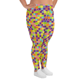 Disco Squares Plus Size Leggings