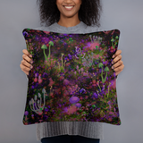 Sunset Shrooms Square Pillow