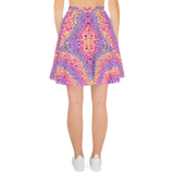 Rainbow Stoned Skater Skirt