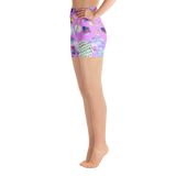 Bubblegum Garden Yoga Shorts