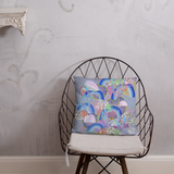 Grey Organism Square Pillow