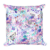 Fairy Fungus Square Pillow