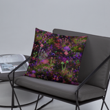 Sunset Shrooms Square Pillow