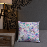 Fairy Fungus Square Pillow
