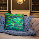 Mirrored Mountain Pillow