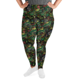Midnight Mushrooms Plus Size Leggings