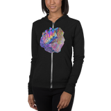 Crystal Cluster Unisex Lightweight Zip Hoodie