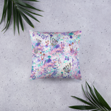 Fairy Fungus Square Pillow