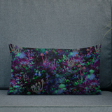 Midnight Mushrooms Rectangular Pillow