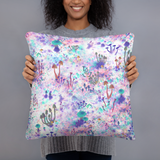 Fairy Fungus Square Pillow