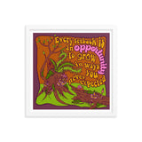 Opportunity to Grow Retro Framed Print