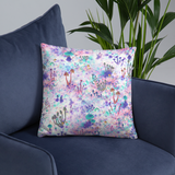 Fairy Fungus Square Pillow