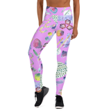 Bubblegum Garden Yoga Leggings