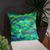 Mirrored Mountain Pillow