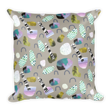 Sticks and Stones Square Pillow