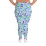 Electric Party Blues Plus Size Leggings