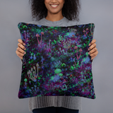 Space Shrooms Square Pillow